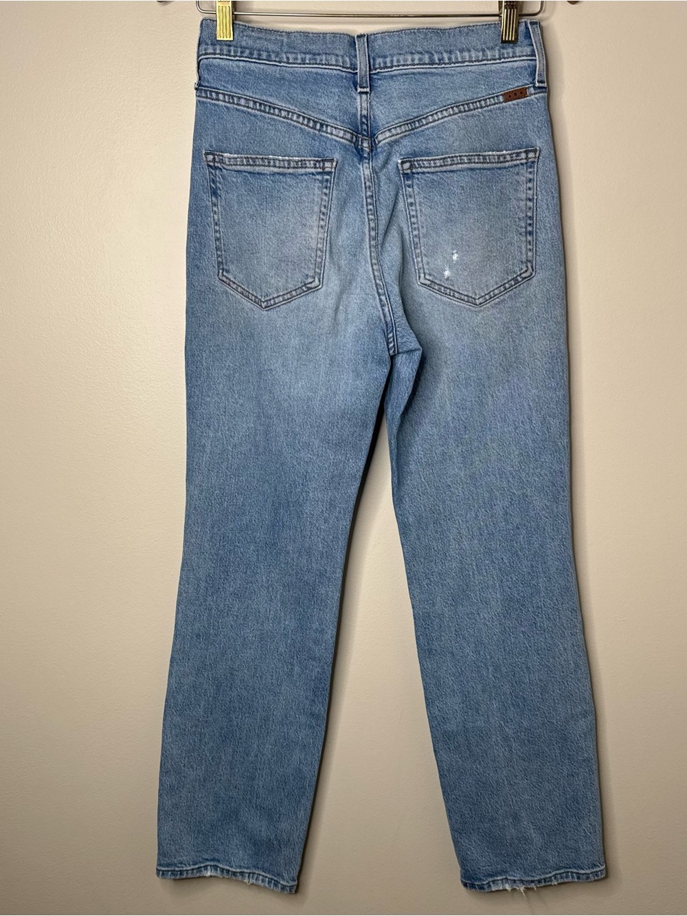 AYR Classic Straight Leg Light Wash Distressed Denim Jeans Size 27 Short - Picture 6 of 10